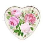 blik met rozen in een hartvorm